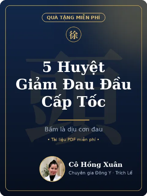5 huyệt cần bấm khi bị đau đầu cấp